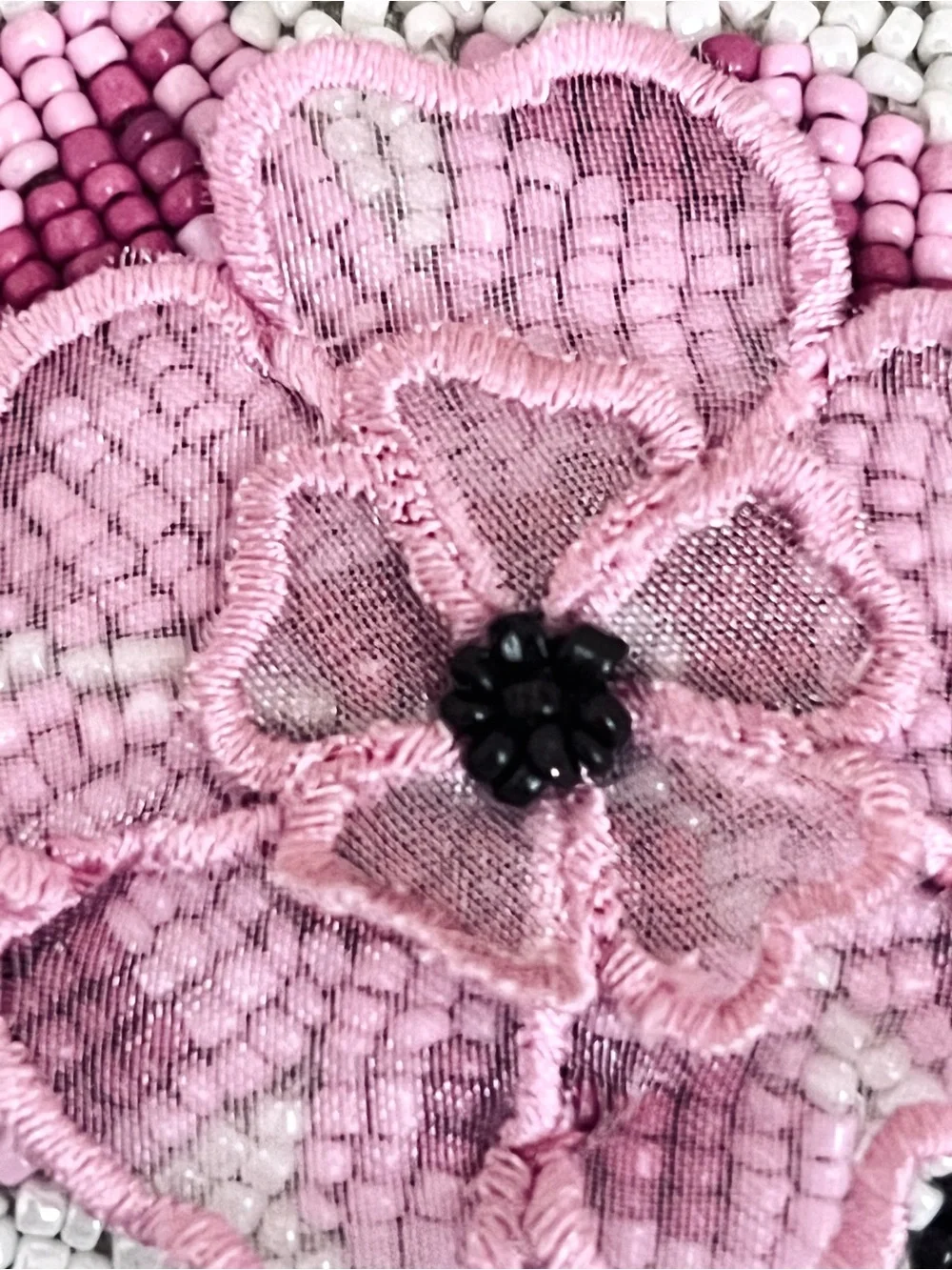STAUD Carmella Floral Beaded Clutch Bag